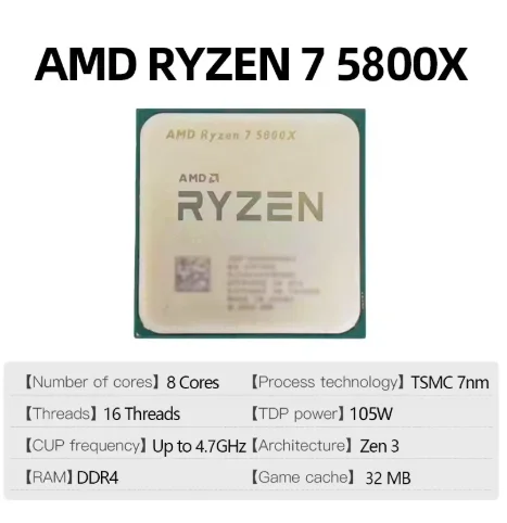 AMD R7 5800X Ryzen 7 5800X 8 C - Amd Cpu Ryzen 7 ulasan dan harga