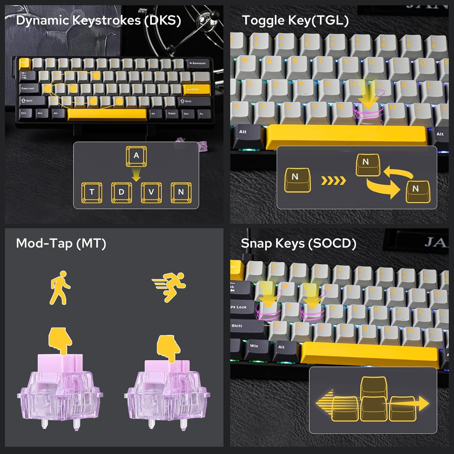 AULA WIN60 HE 60% Max Pro Magn - Gaming Keyboard Hot Swappable ulasan dan harga