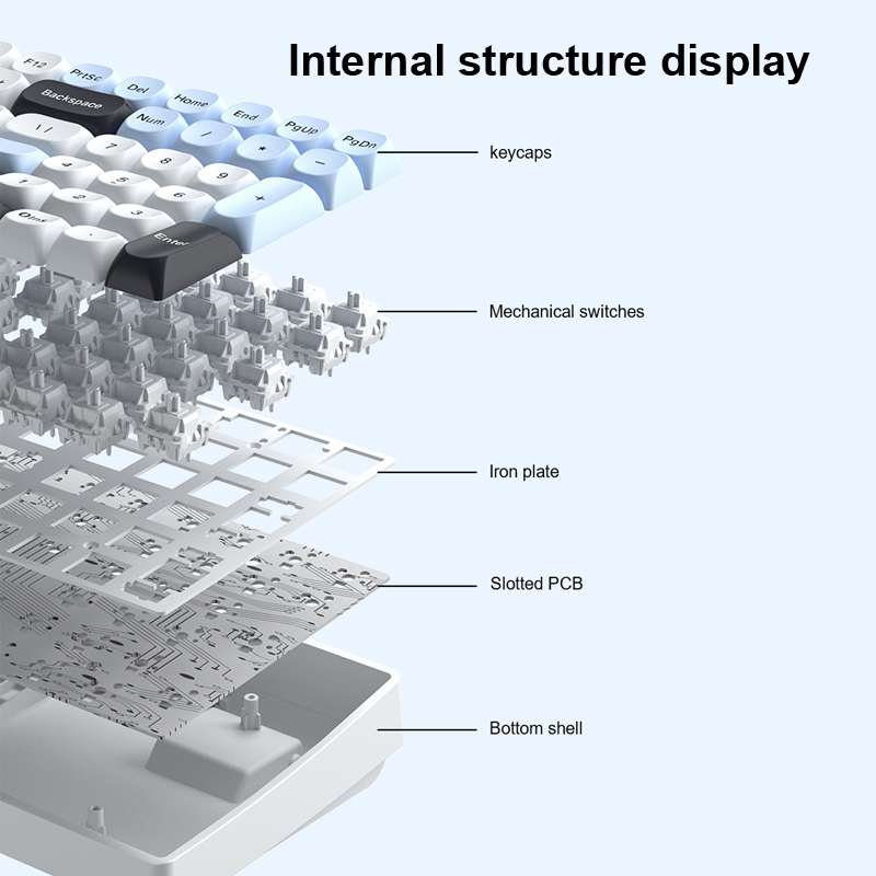 AULA S100Pro Wireless Mechanic - Gaming Keyboard Hot Swappable ulasan dan harga