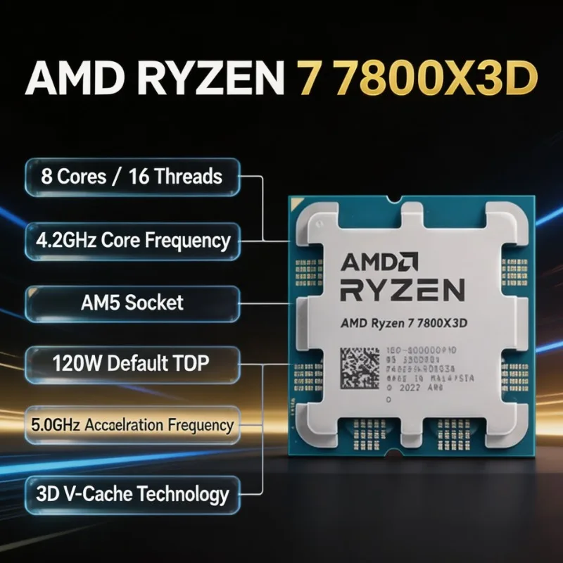 AMD Ryzen 7 7800X3D 8 Core 16  - Amd Cpu Ryzen 7 ulasan dan harga