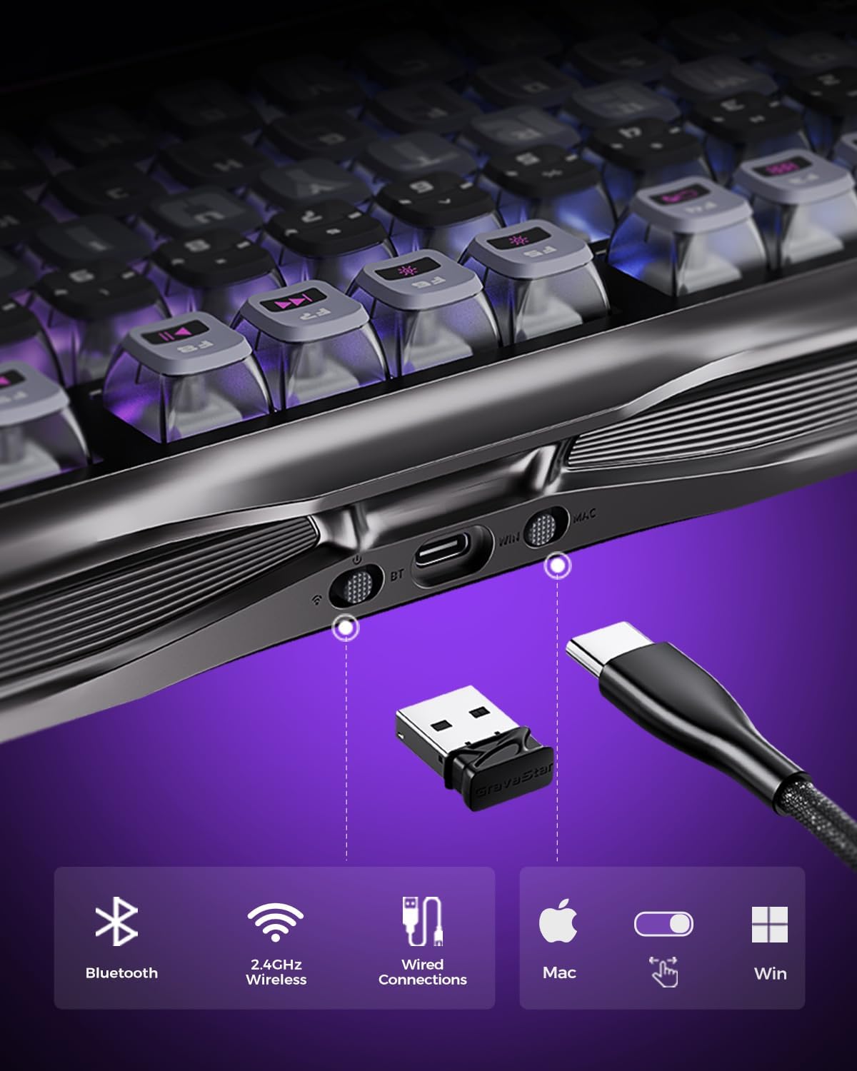 Gravity Planet K1 Pro 75% Tri- - Gaming Keyboard Hot Swappable ulasan dan harga