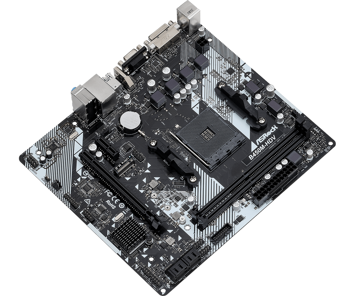 AMD B450 ASROCK B450M-HDV R4.0 - Amd Cpu Ryzen 7 ulasan dan harga