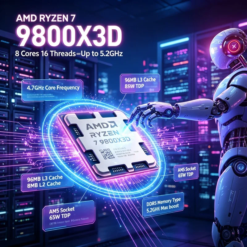 AMD Ryzen 7 9800X3D Content Cr - Amd Cpu Ryzen 7 ulasan dan harga