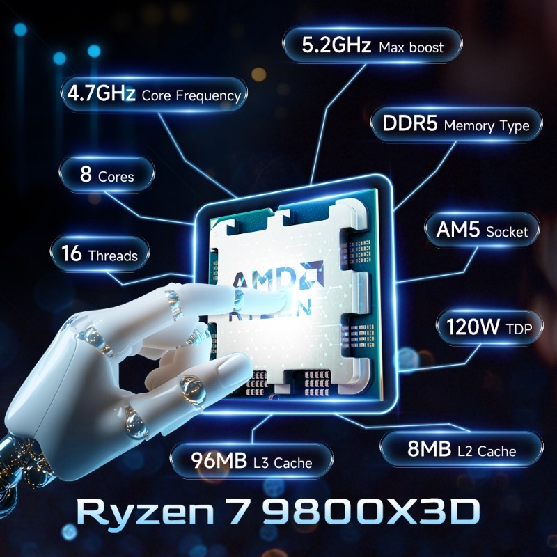 AMD Ryzen 7 9800X3D Content Cr - Amd Cpu Ryzen 7 ulasan dan harga