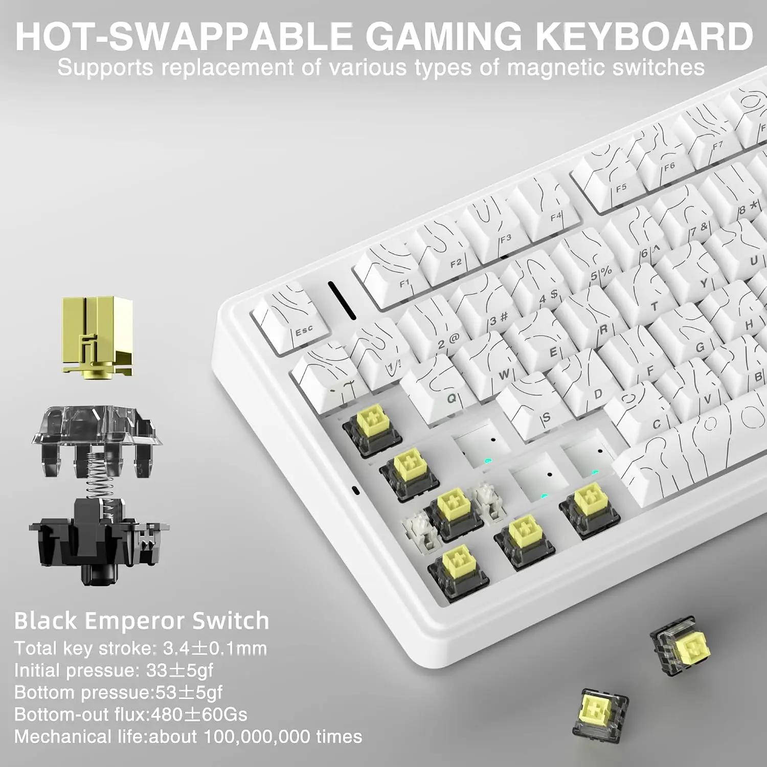 AULA F75 HE Magnetic Keyboard  - Gaming Keyboard Nearby ulasan dan harga