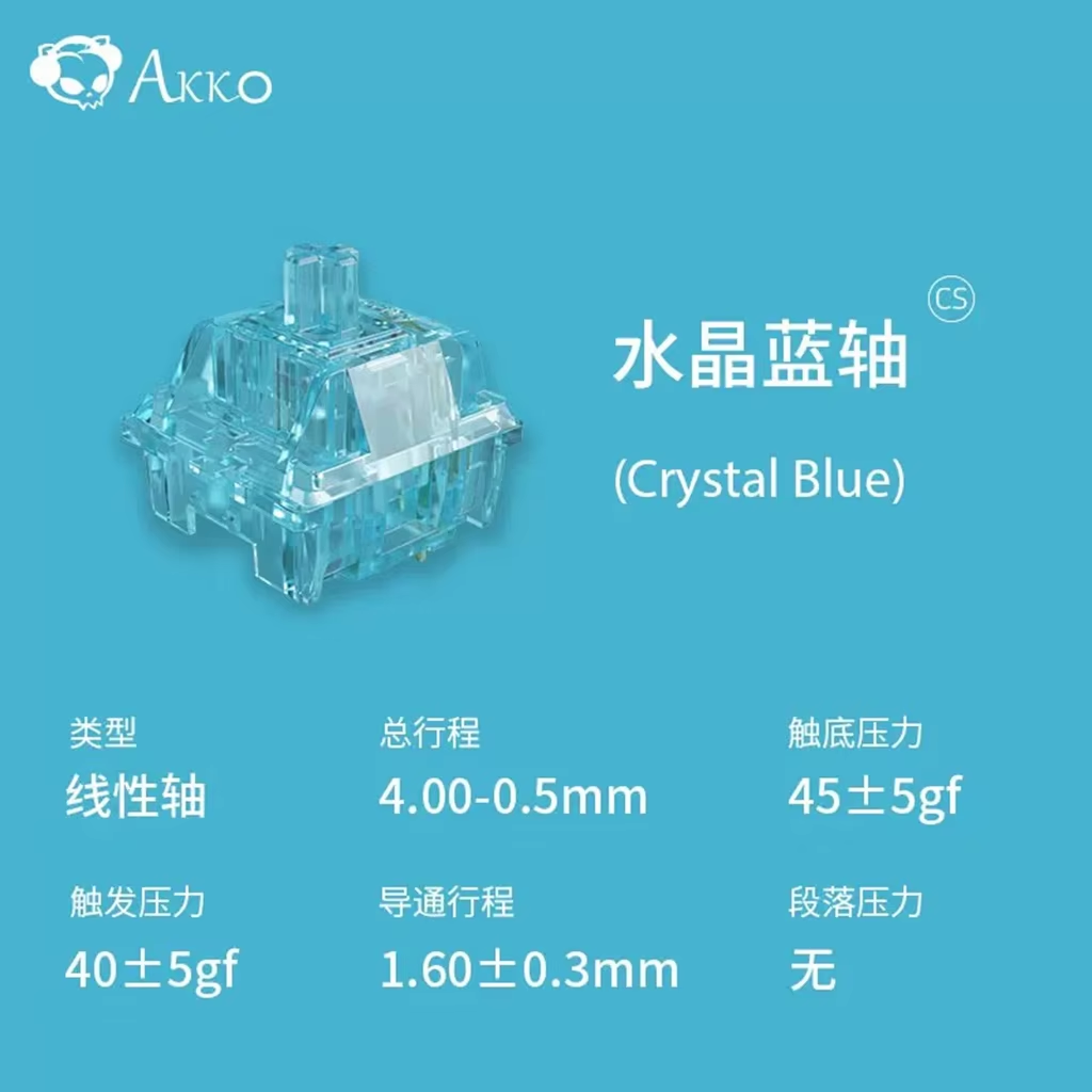 Akko Crystal V3 Switch Wine Re - Keyboard Gaming Blue Switch ulasan dan harga